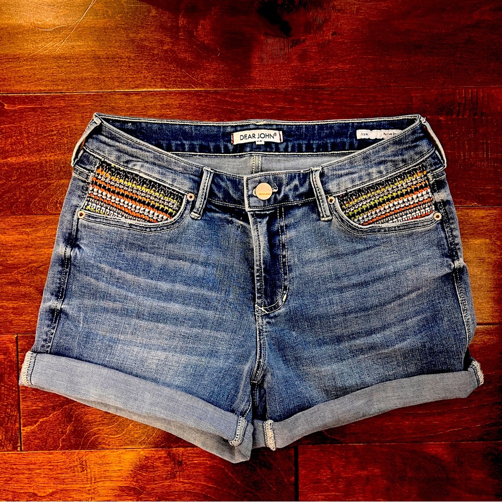 Dear John like new denim shorts size 26 or size 2